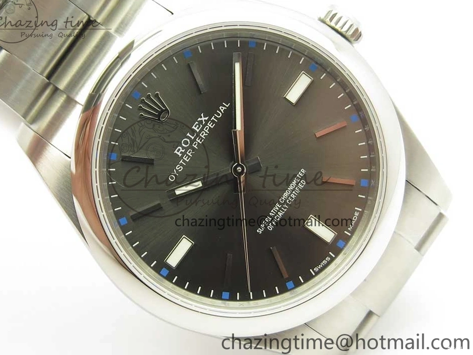 MiroTime 0511 Oyster Perpetual 39mm 114300 UBF 1:1 Best Edition Gray Dial on SS Bracelet A GoodFit 3295